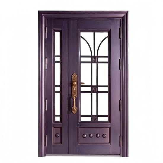 Steel Glass Single Commercial Exterior Door