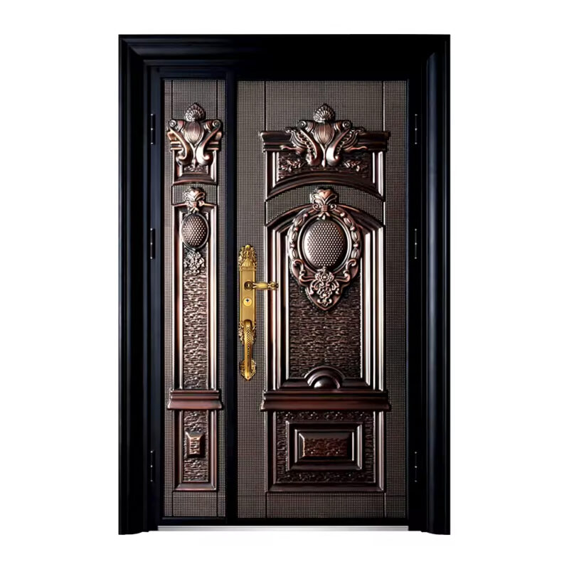Heavy Aluminum Casting Luxury Villa Entrance Door