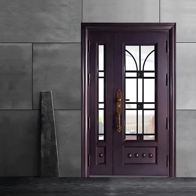 Steel Glass Single Commercial Exterior Door