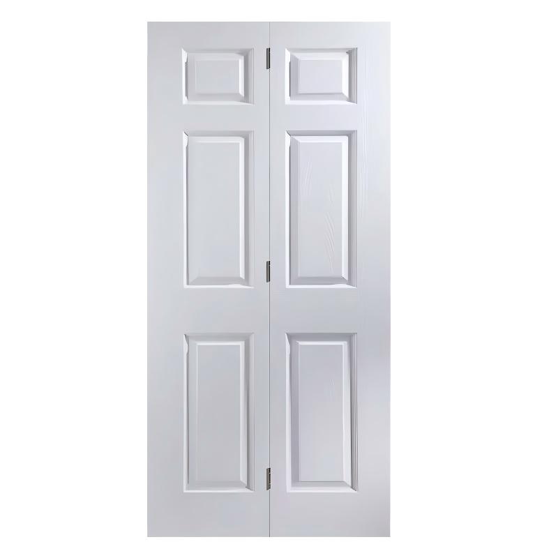 Primed Textured Molded MDF Interior Closet Bifold Door